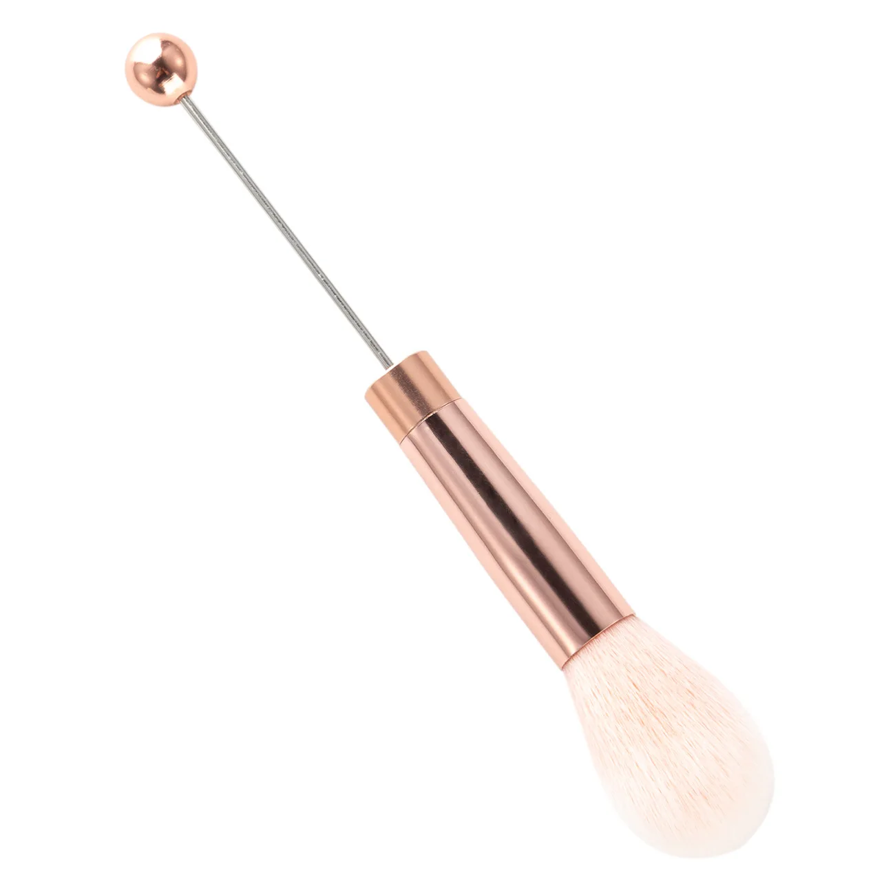 High Quality DIY Beaded Makeup Brush Set Metal Handle Eye Makeup Brushes Cosmetic Brush