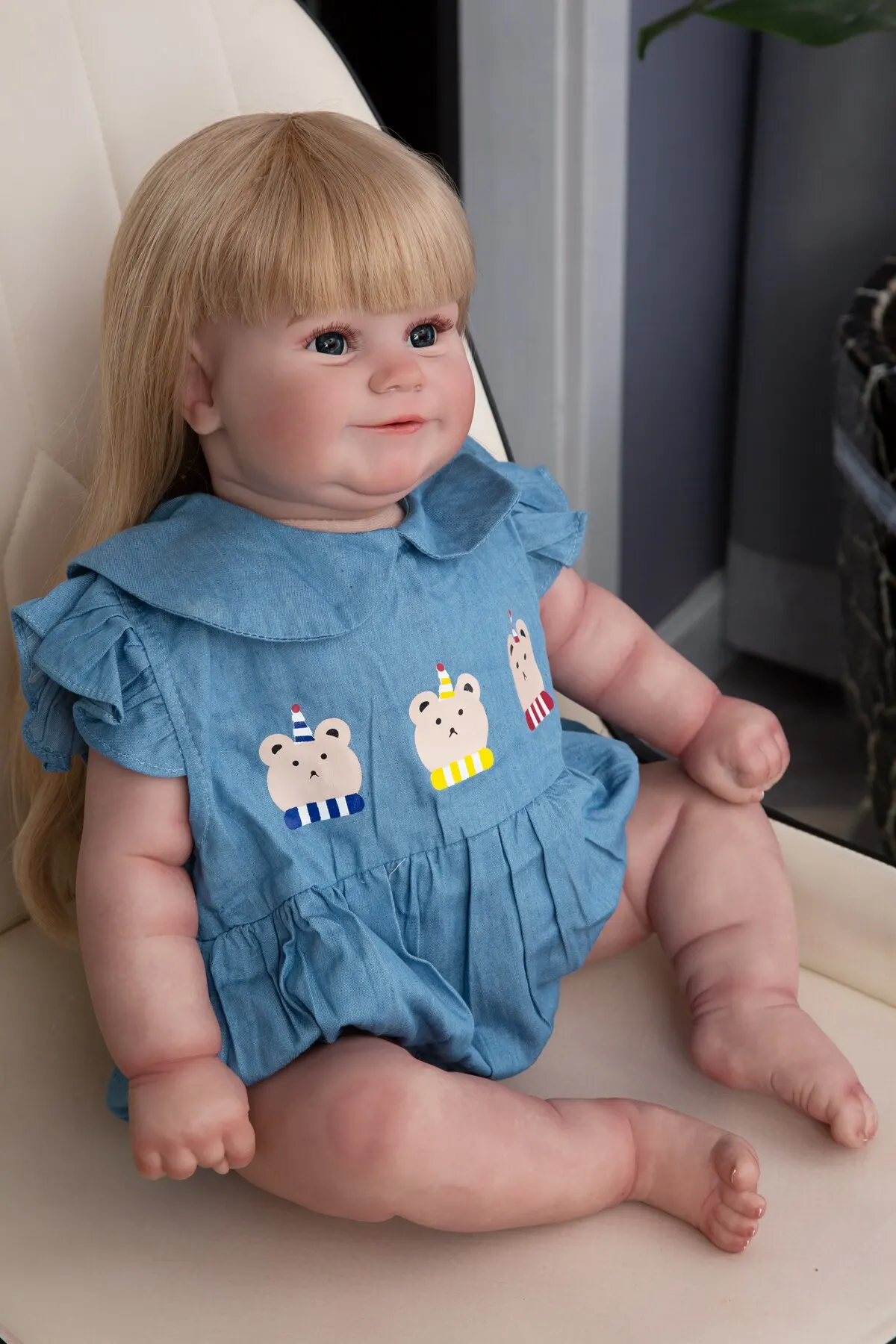 High Quality 3D Painted Maddie Reborn Toddler Dolls 60 CM Soft Silicone Realistic Reborn Toys Doll For Kids Birthday Gift