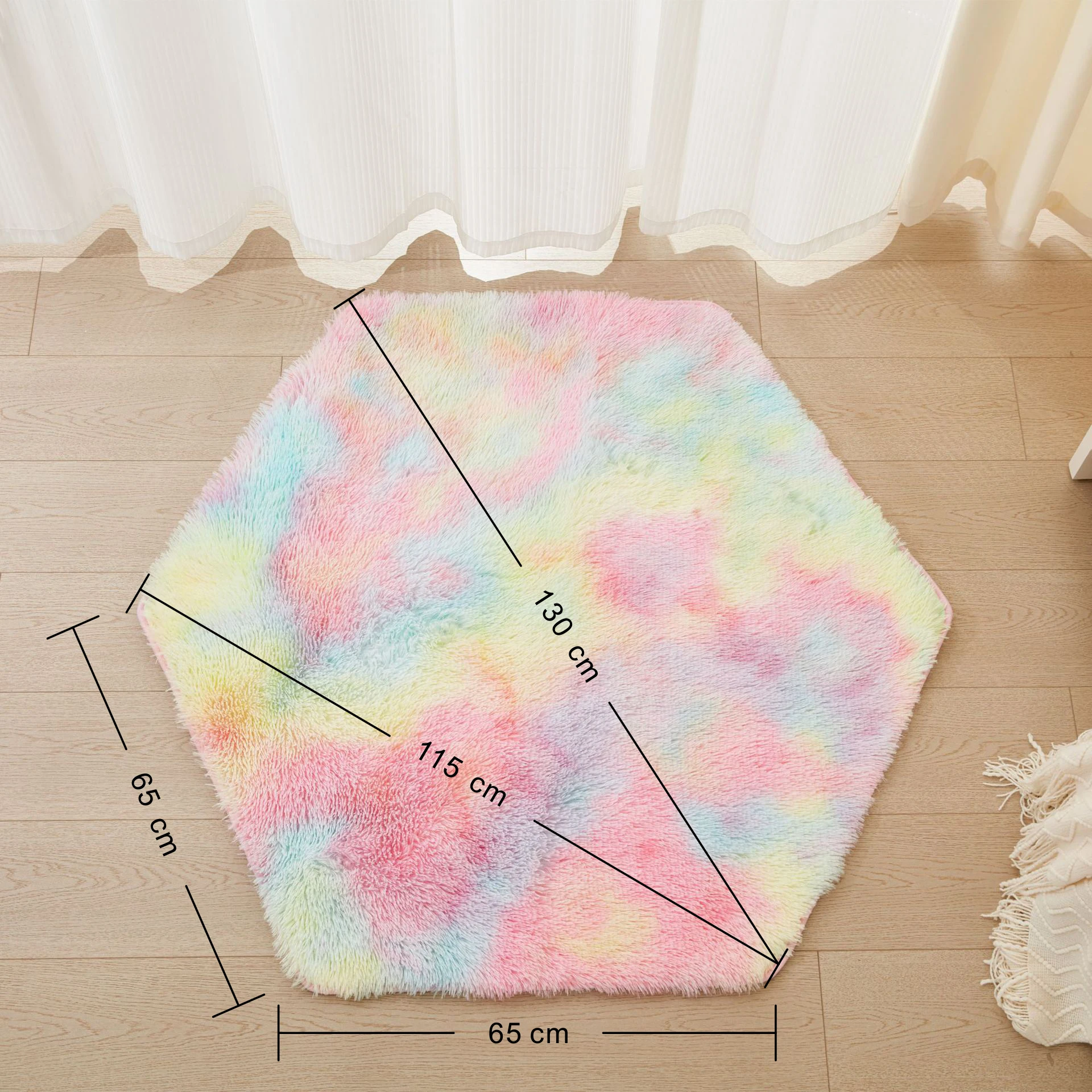 Anti Slip Rug Soft Silky Character Rug for Bedroom Shaggy Character Mat Customized Cartoon Area Rugs Plush Starfish Technics