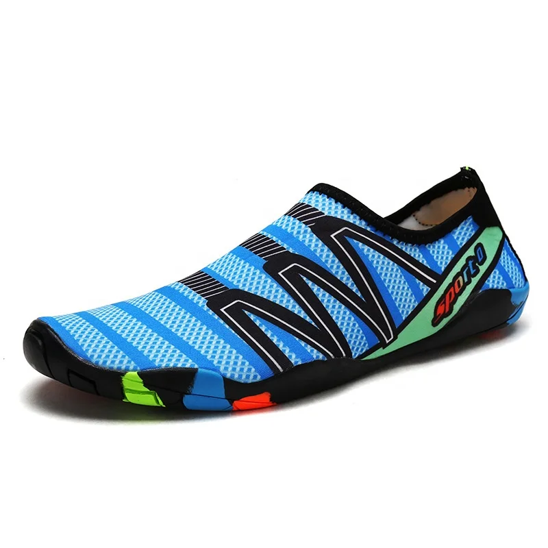 Unisex Quick Dry Soft Beach Barefoot Shoes Breathable Low-Top Flat Heel Lightweight Upstream Wading Shoes for Diving Snorkeling