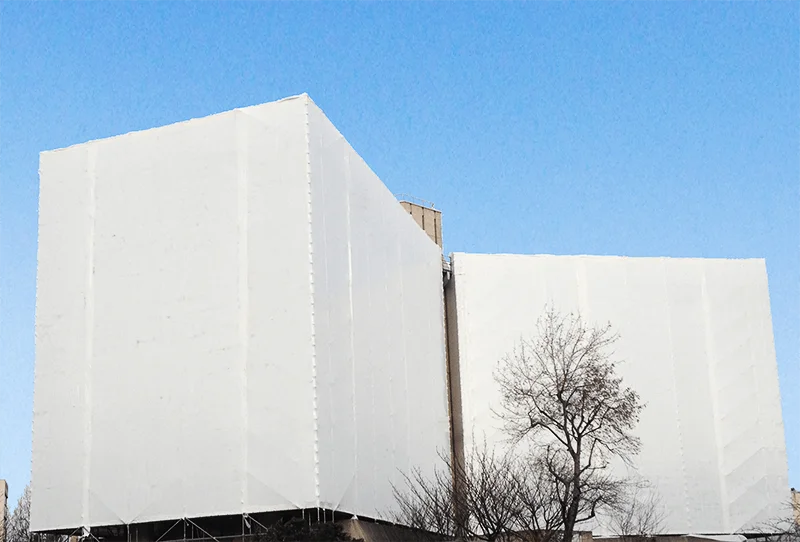 Scaffold shrink wrap Construction shrink wrapping film Flame Retardant Shrink Wrap NFPA 701 FR VCI shrink Wrap for equipment