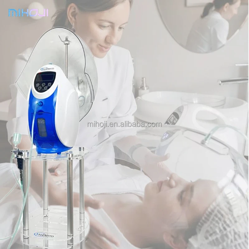 Светодиодная кислородная машина для лица O2toderm и светодиодная купольная маска отшелушивания кислородного питания