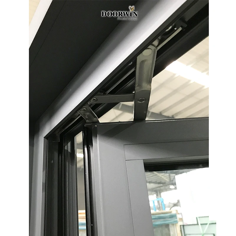 Doorwin высококачественное серое алюминиевое окно для дома створчатое выдвижное