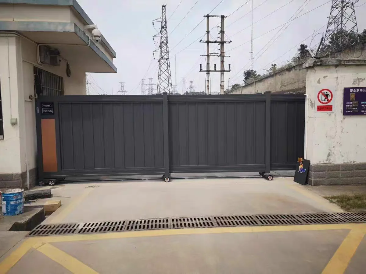 Simple metal garden price industrial aluminum front door designs homes motor opener sliding gate