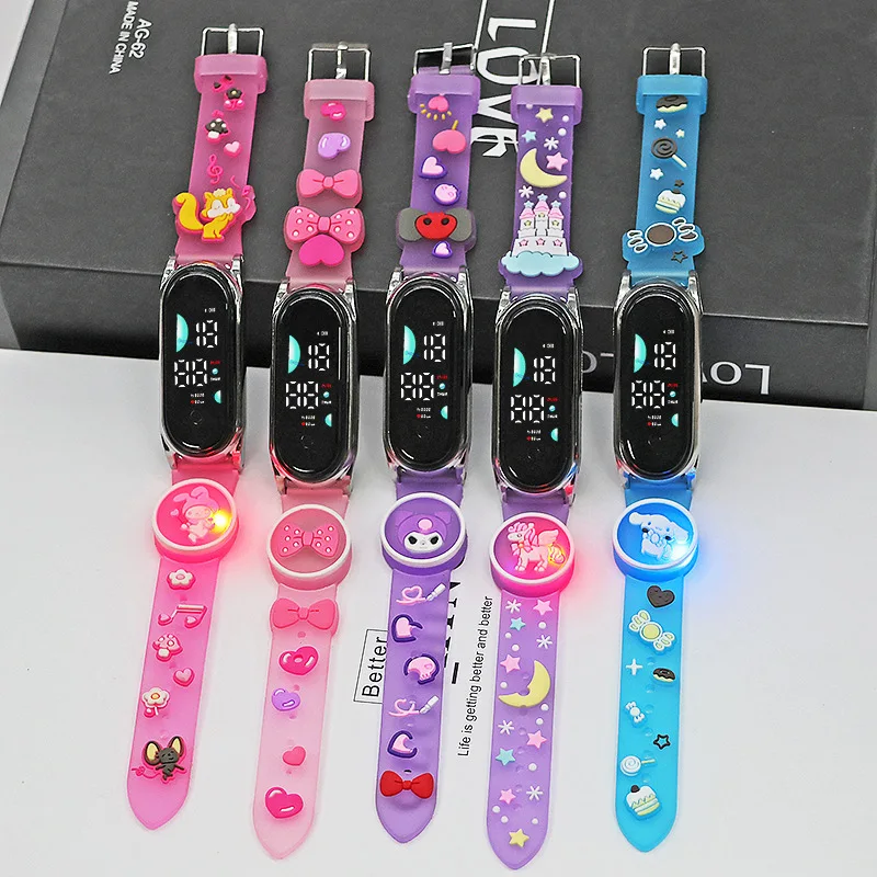 Best wholesale New Arrival Cheap LED flashlights children Bracelet Watch waterproof Kids Digital Electronic Watch
