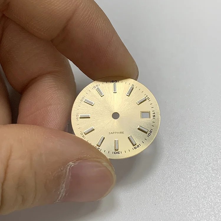 High quality custom watch dial parts,watch dial making sand silver gold part of women watch