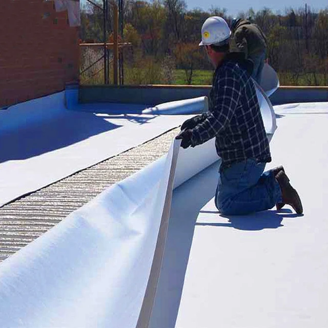 High Polymer TPO Waterproof Membrane Roofing Weldable Membrane with high UV-Resistance Reinforced Roof Waterproofing Membrane