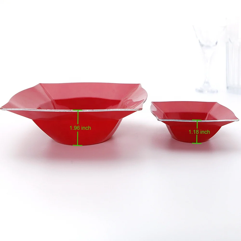 
Commerical Red Embossed Premium Plates 