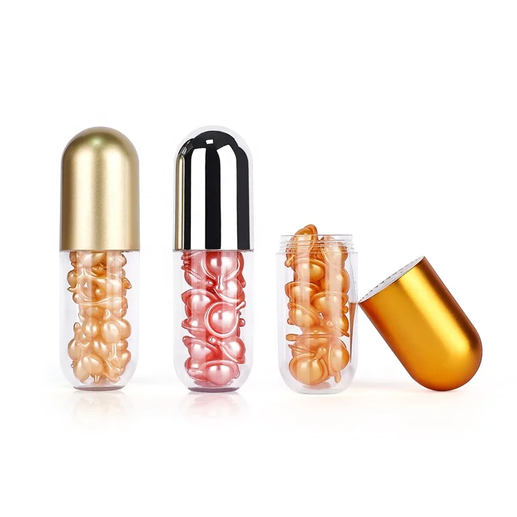 Wholesale eco friendly pet plastic packaging container 50g custom clear empty supplement vitamin capsule pill bottle