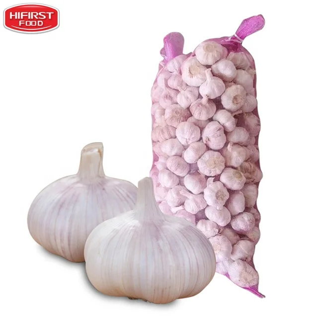 2021 China Fresh Garlic 10kg 20kg Mesh Bag Packing Specification 4.5 5.0 5.5 6.0 6.5 Shandong Origin For Sale