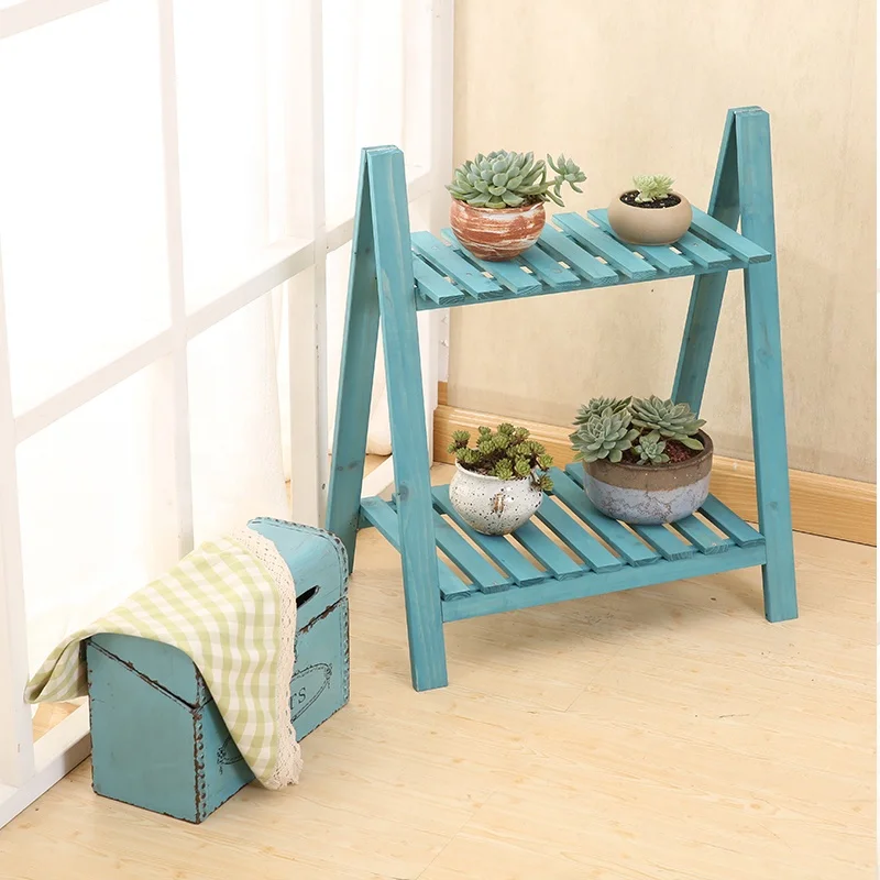 wooden flower  plant pot stand/shelf/rack