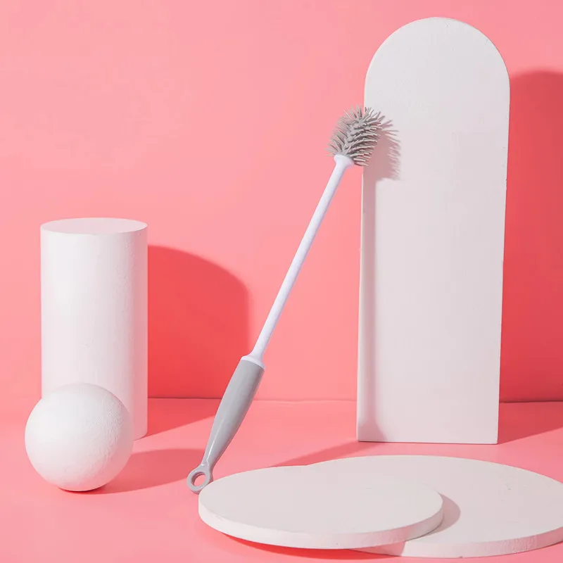11inch Plastic Feeding Bottle Cleaning Tools Handheld Glass Cleaner Plastic Cleaning Brush for Water Bottle