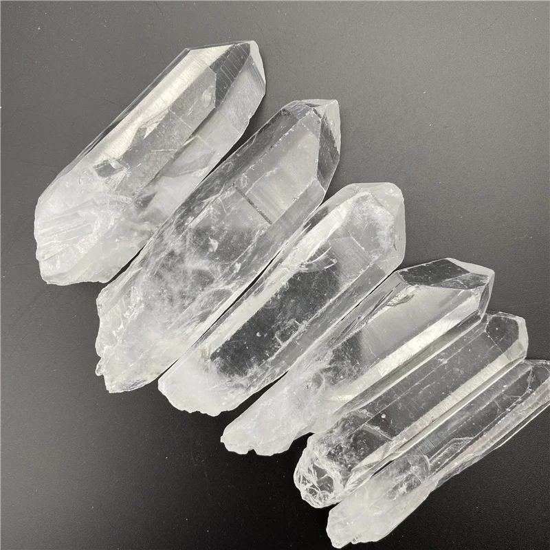 Natural Polished Clear Quartz Tumbled Gravel Crystal Point White Crystal Terminated Point