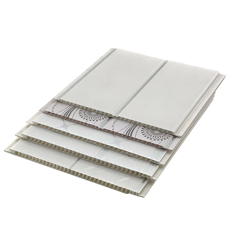 Faux Waterproof Artistic Decorative PVC Laminated Film Wood Wall Panel ceiling PVC Panel Bedroom PVC Ceiling