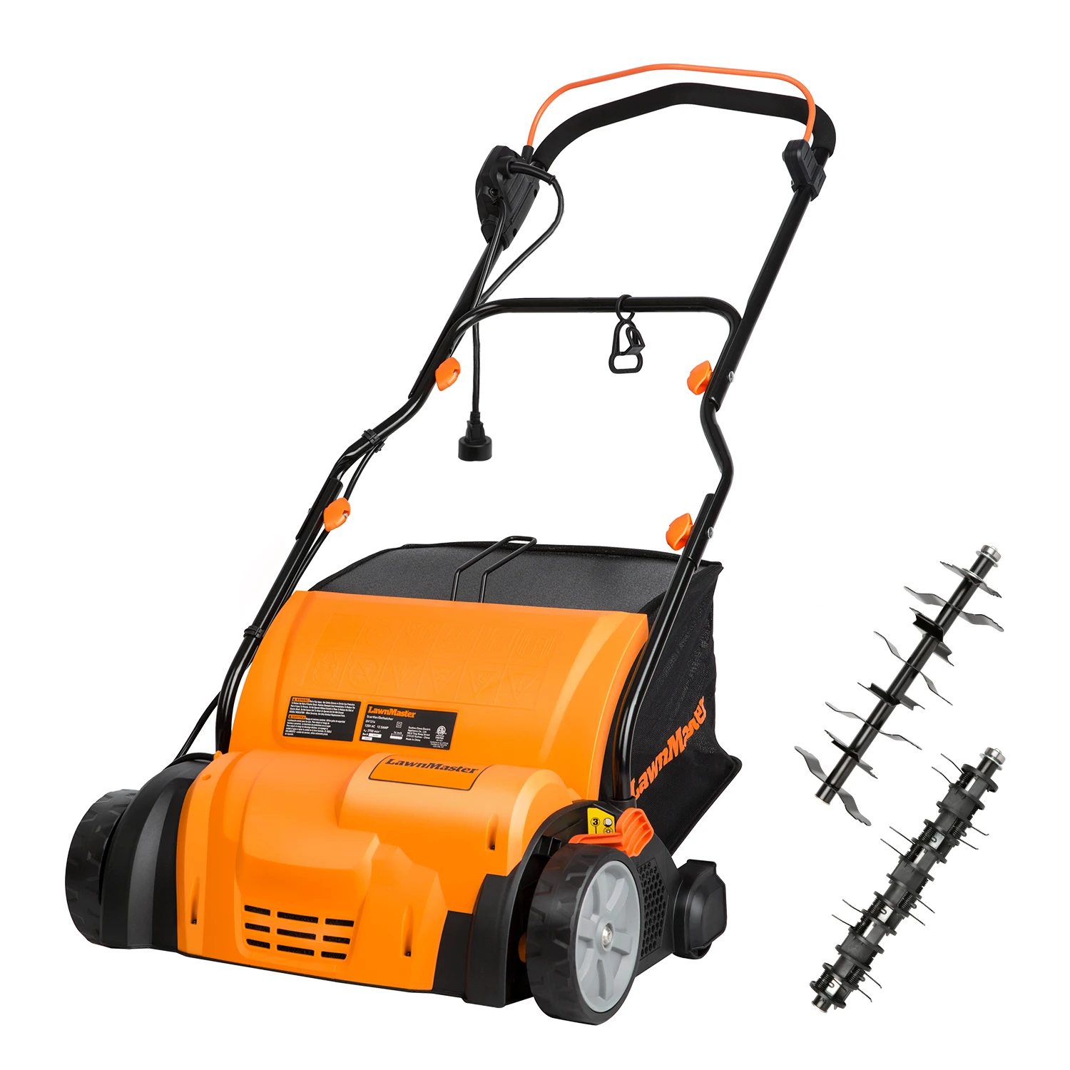 
LawnMaster GV1314 Scarifier and Lawn Dethatcher 15-Inch 12.5AMP 