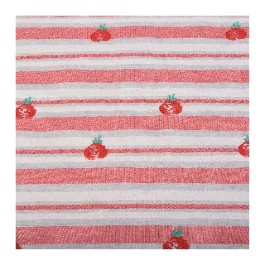 Ха-18425 Базовая 100% льняная вышивка 100% полиэфирная пряжа окрашенная с вышивкой хлопчатобумажная ткань для вышивки одежды