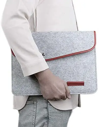 Фетровая сумка для ноутбука и кожаный чехол, сумка для компьютера под заказ, Роскошные Защитные Сумки для хранения ноутбука