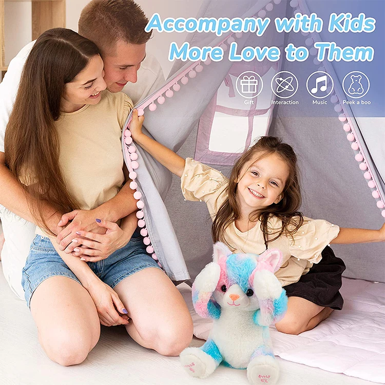 Customized Education Electric Musical Speak Stuffed Animal Soft Plush Toy