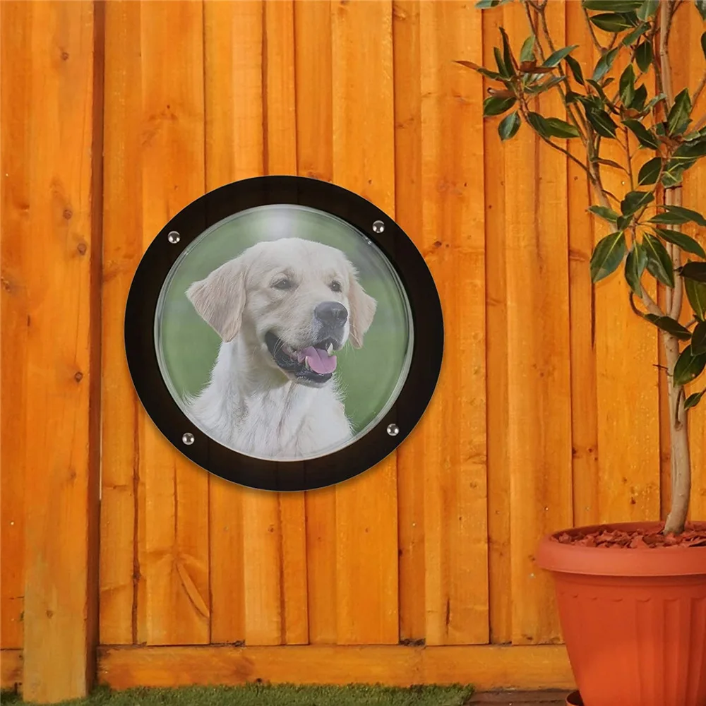 Pet Dog Fence Window - Clear View Dome Pet Peek Window acrylic fence window pet peek window, Horse,Even Children