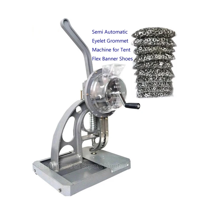 Manual Hand Press Eyelet Grommet Machine Semi-Automatic Buttonhole Puncher For PVC Flex Banner Shoes Tarpaulin Handbag Garment