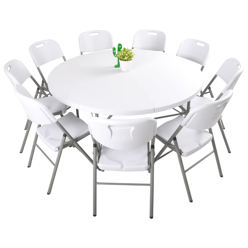 Лидер продаж пластиковый круглый стол складной для улицы
