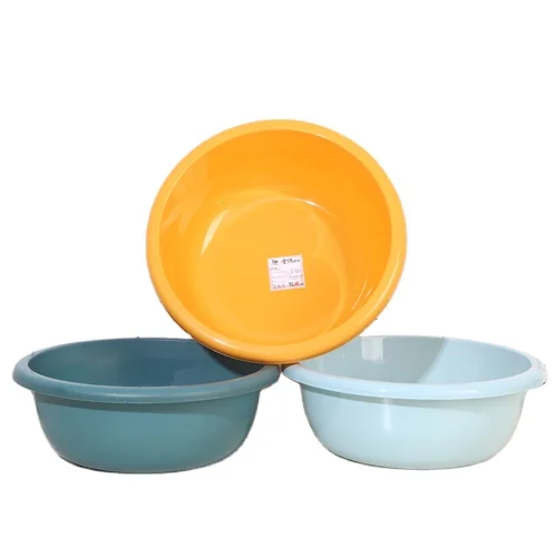 China Factory Price Personalized Customization Bright Color Durable Round Plastic Wash Basin For Vegetables