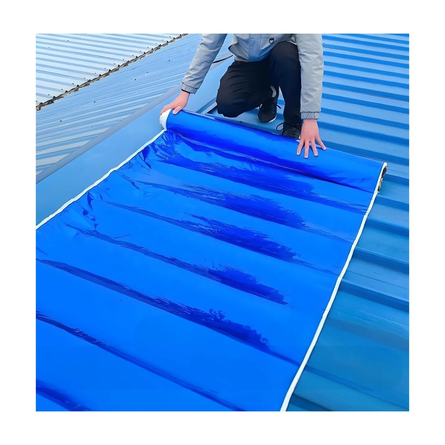 PY 3mm Industrial-Style Wet Paving Self-Adhesive Waterproof Coiled Material Construct Wet Place Waterproof Membrane