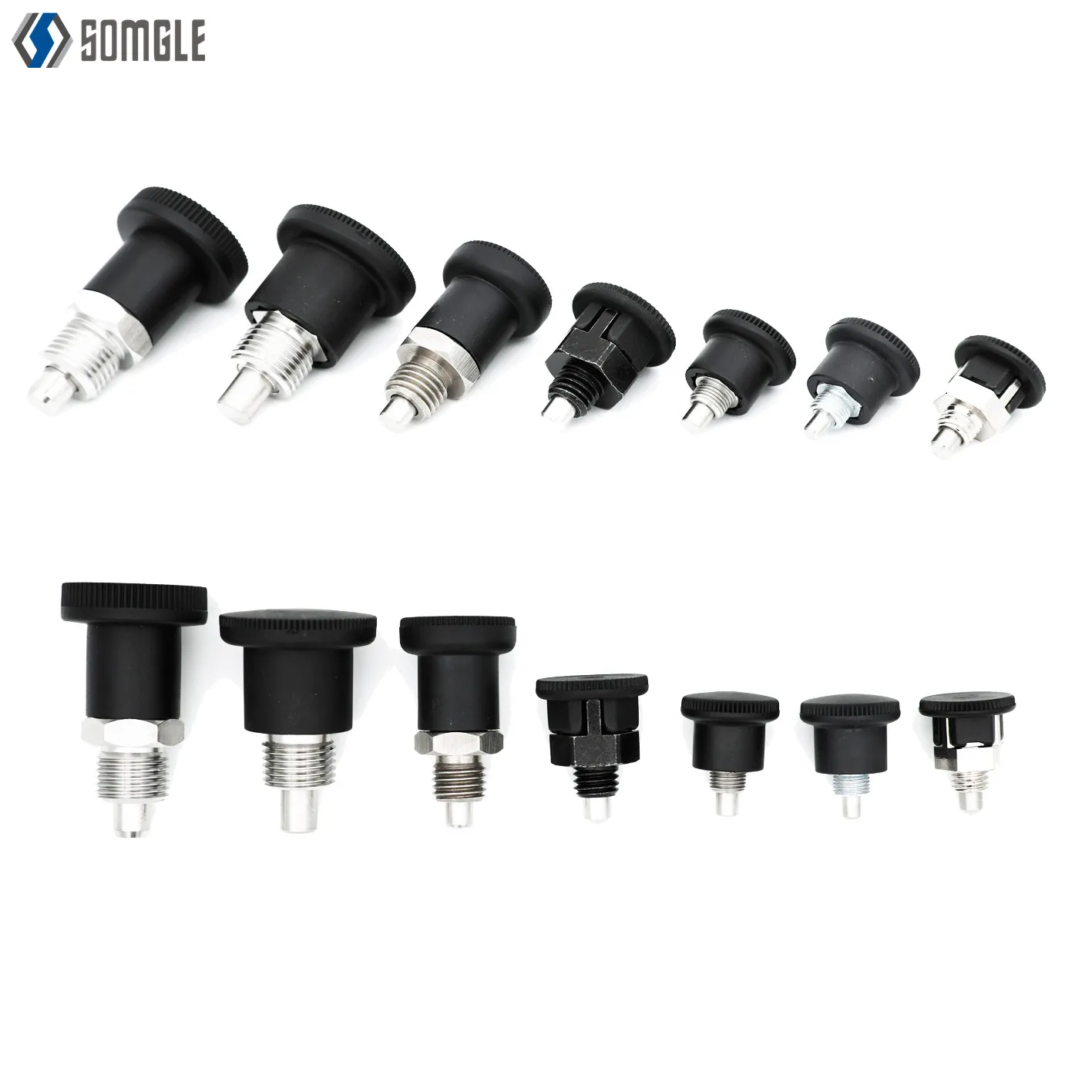 Mini custom hexagon body spring locking index plunger and indexing plungers for GN 822.1