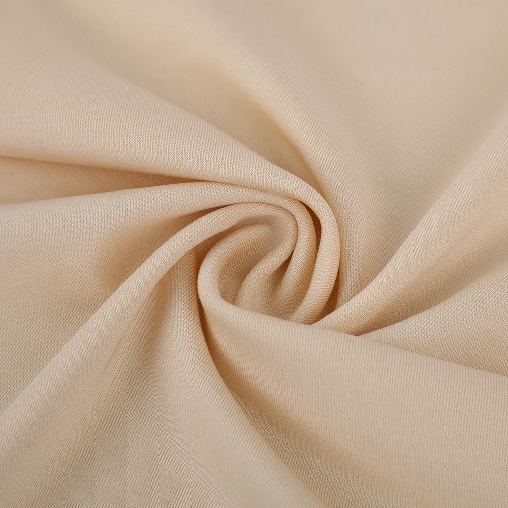 Customized knitted middle  weight 275gsm 96%tencle  4%sp fabric for hoodie,pullover,sweatshirt