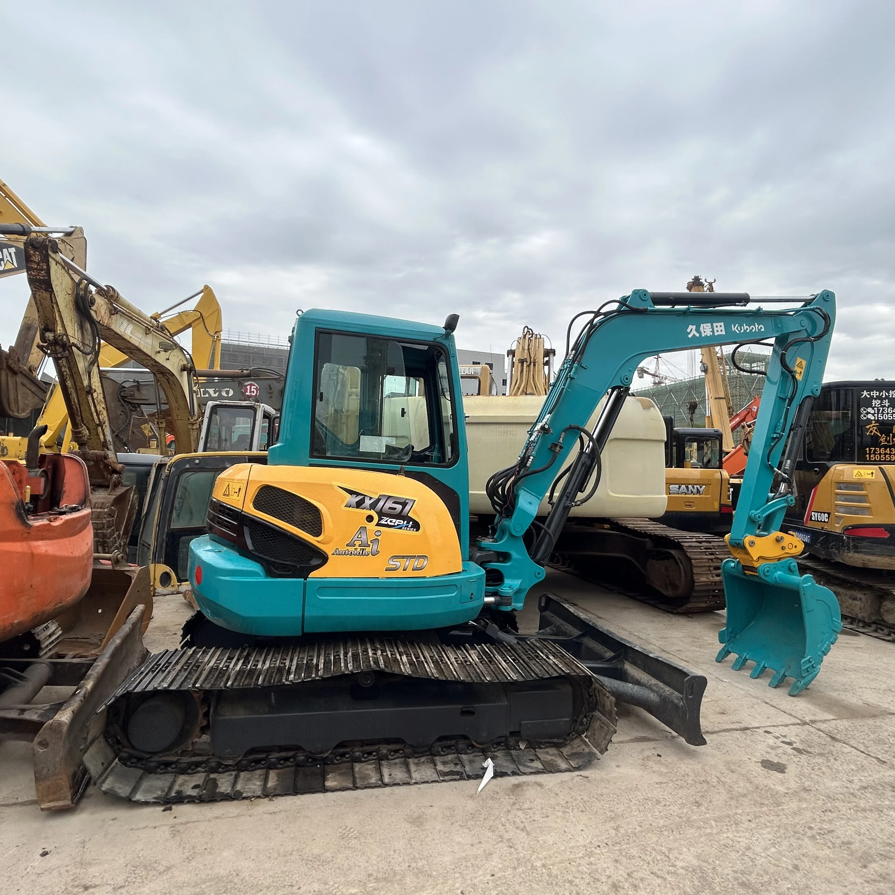 Second-handJapan original  kubota kx161 excavator hydraulic crawler 6tons mini used kubota excavators