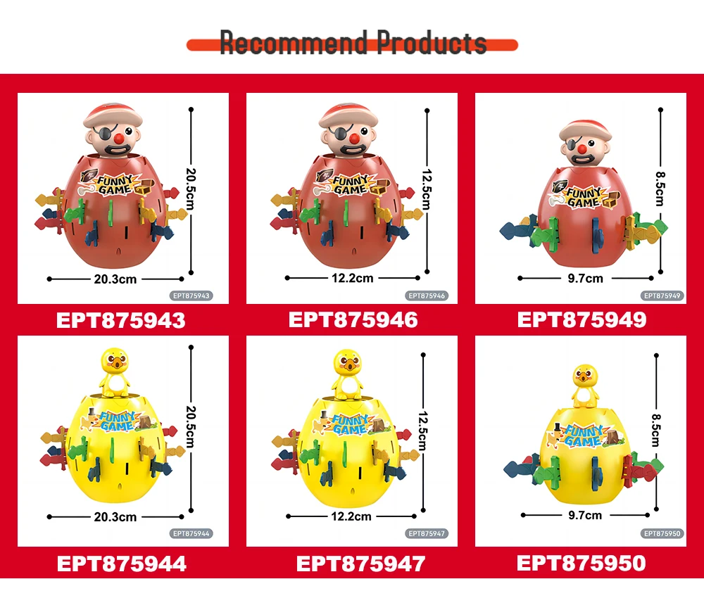 EPT Promotion 1 Dollar Items Toys Pop Up Squirrel Toy Pirate Game Toys For Kids