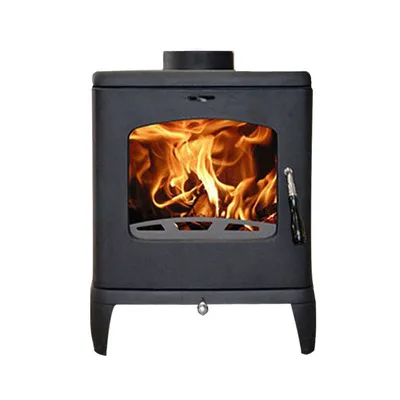 Европейский дизайн, домашняя дровяная плита, камин, матовый черный, 10 кВт, чугунная настоящая пожарная плита