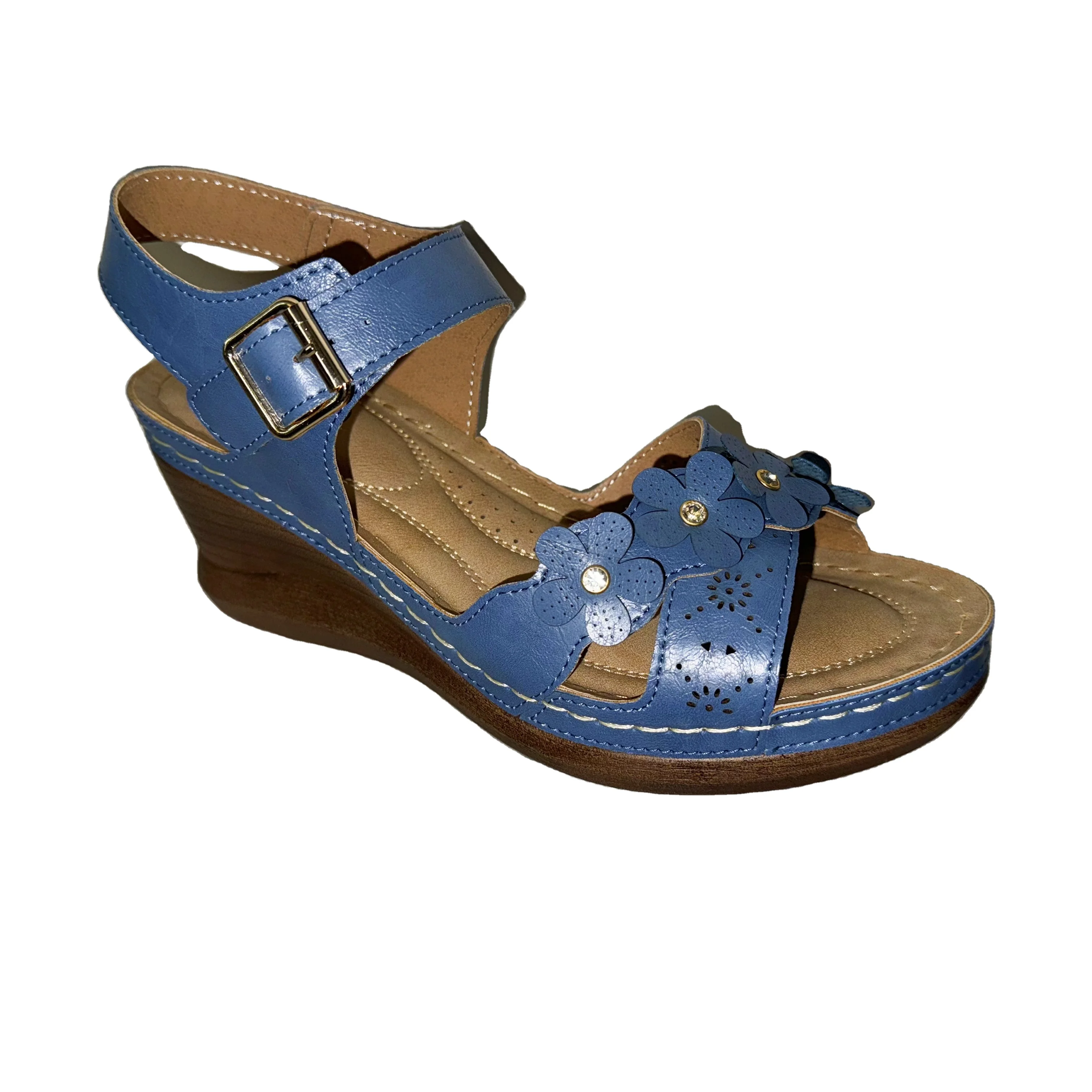 2024 Women Sandals Orthopedic Slippers Corrector Walking Sandals Open Toe Summer Shoes Vintage Low Heels Female Platform Shoes