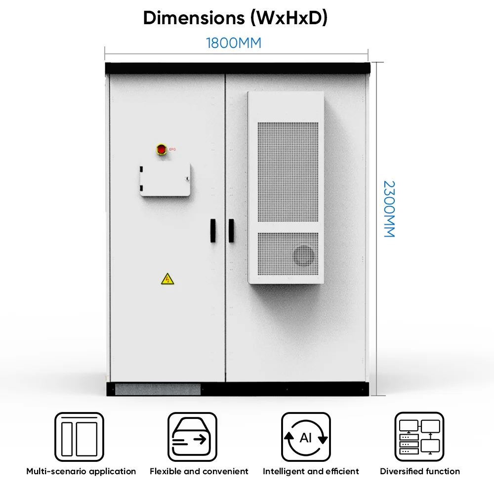 Microgrid Solar Power Energy Storage System Outdoor Battery Ess Cabinet 100kW PCS + 200kwh Lfp Battery+ems All-in-one