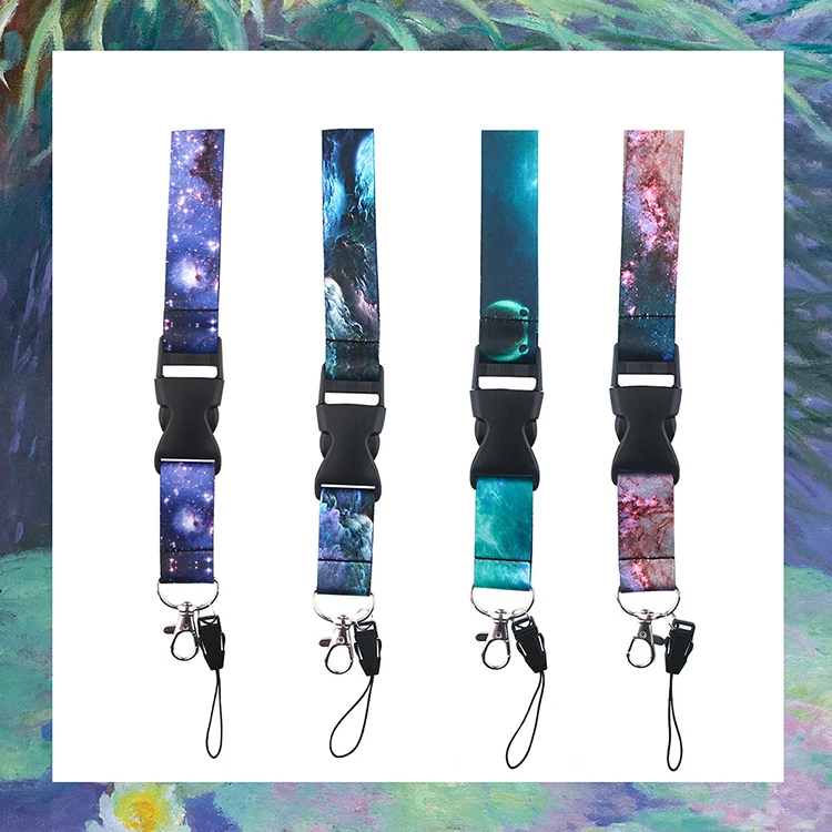 Low MOQ Manufacturers Sublimation Printing Custom Polyester Lanyards with Logo Custom Free Design