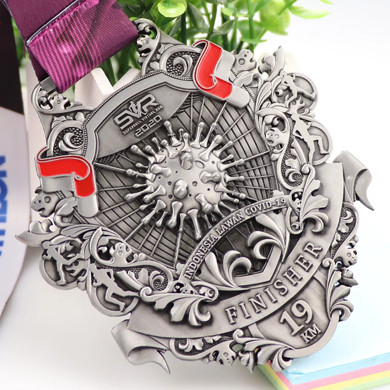 Medal Manufactures Cheap Price  custom  Football Basketball Taekwondo 3D  Marathon Running Race Sports Award Medal With Ribbon