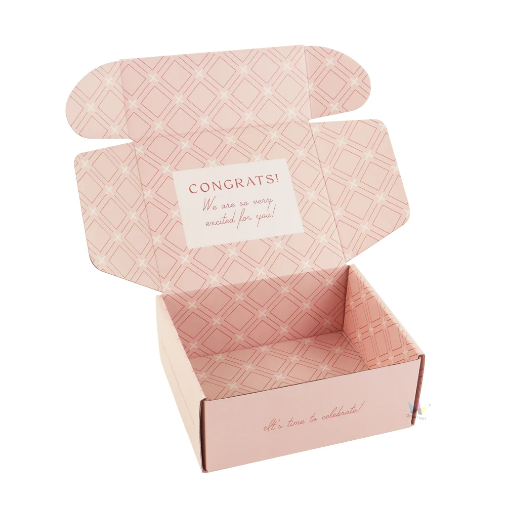 Wholesale Custom Printed Unique Display Corrugated Shipping Boxes Custom Logo Clothing Mailer Box Packaging Design