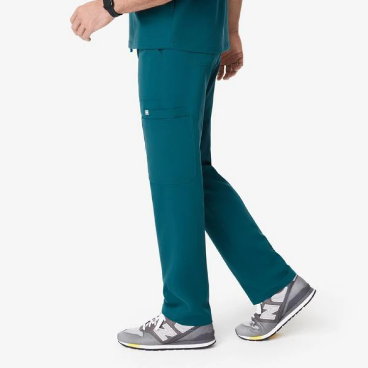 Fast Delivery V Neck Straight Pants Scrubs Tops Printed Logo New Athletic Scrubs