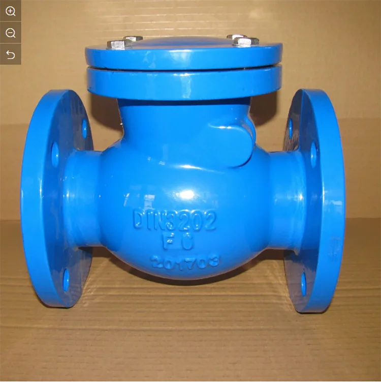 DIN3202 brass seal double flange swing check valves DN50-DN400