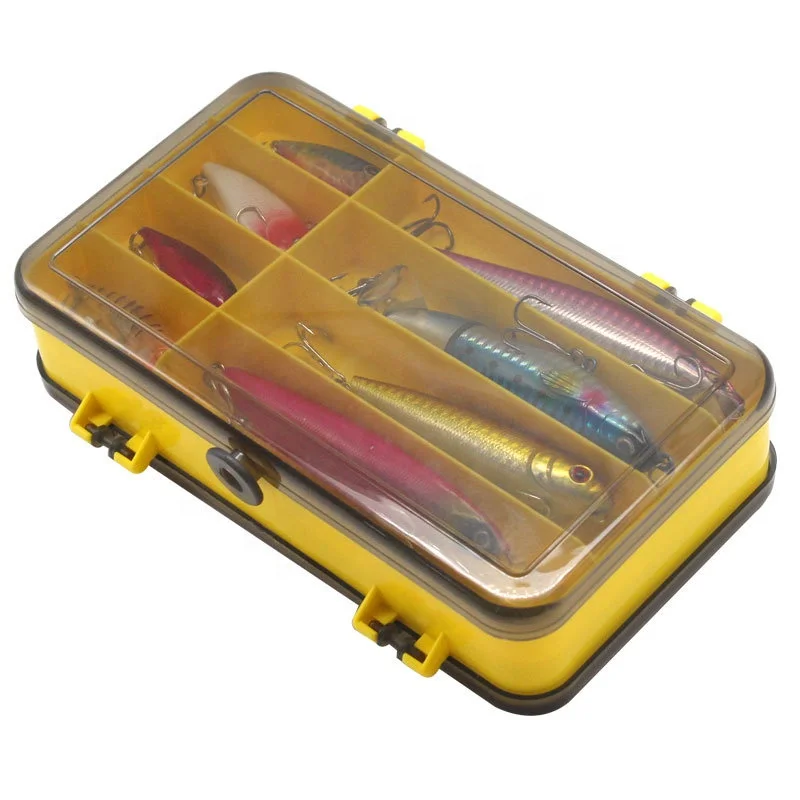 Waterproof Colored Tackle Storage Organizer Trays Fishing Double Sided Lure Boxes