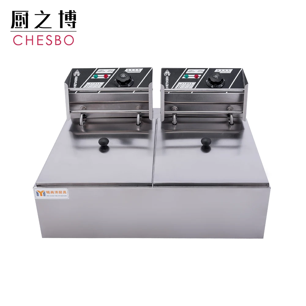 5000W 12 Liter Oil Capacity Electric Continous Potato Chips Deep Fryer Machine with Stainless Steel Basket