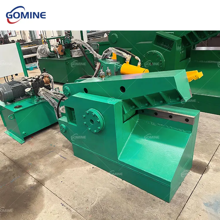 Shearing Machine Sheet Metal Tire Hydraulic Press Rubber Cutting Machine Angle Steel Alligator Shearing Machine