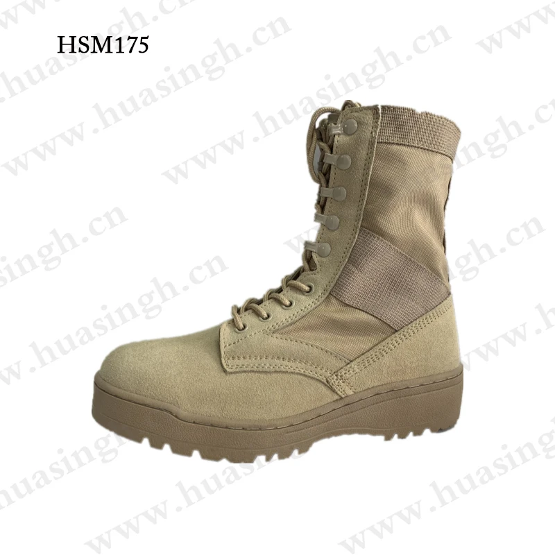 ZK, army troops outdoor training desert shoes durable rubber sole with stitching tactical boots HSM175