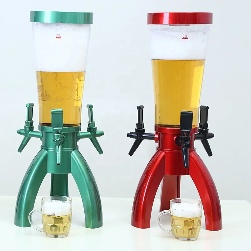 Factory Supply Polished Multiple Tap Draft Beer Tower in Drink Dispenser
