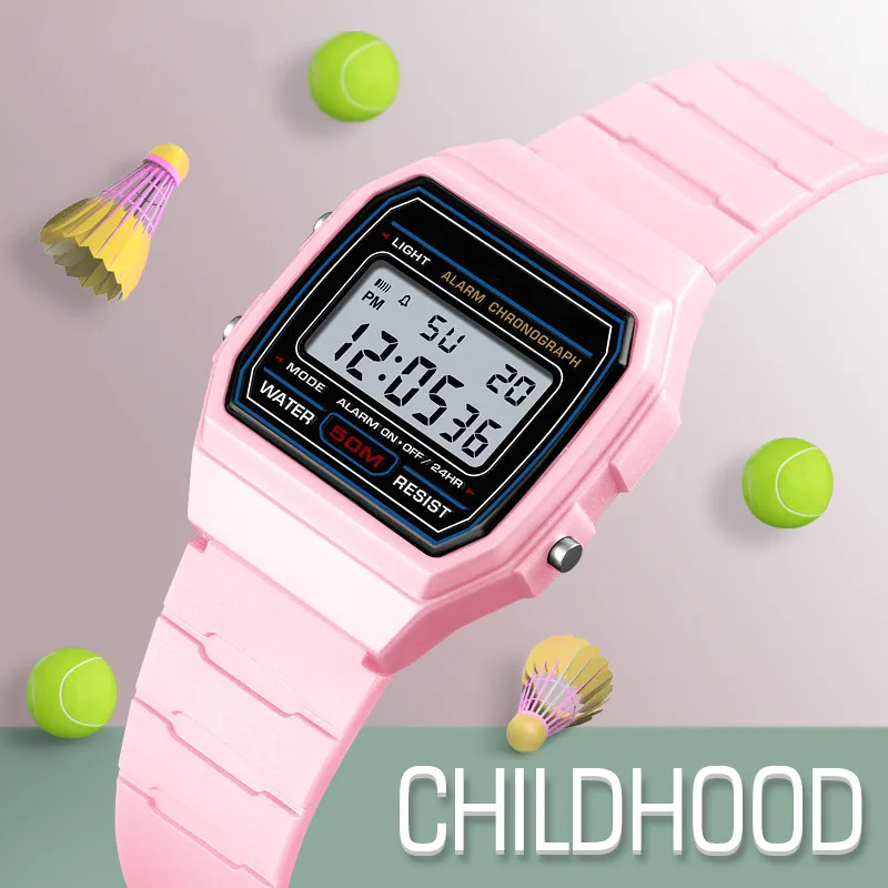 NEW Kids Watches Waterproof Sports Style Wristwatch Week Alarm Clock Luminous Digital Watches Relogio Children Watch