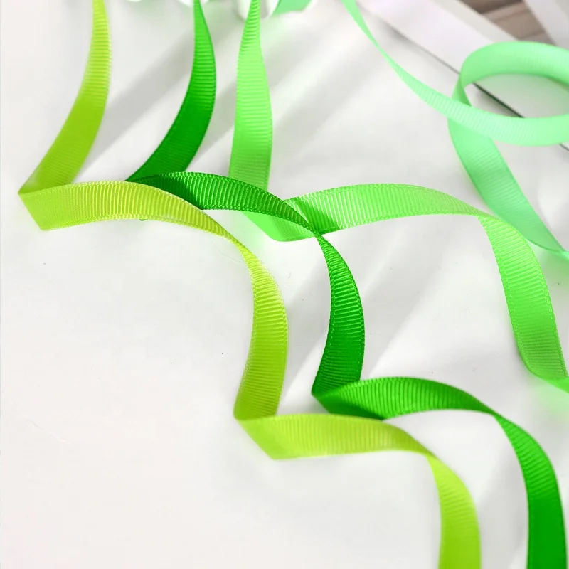Yama Ribbon Roll Factory Price Light Green Grosgrain Mint Green 100 Yards RIBBONS 100% Polyester Satin Ribbon 4 Cm Solid Color