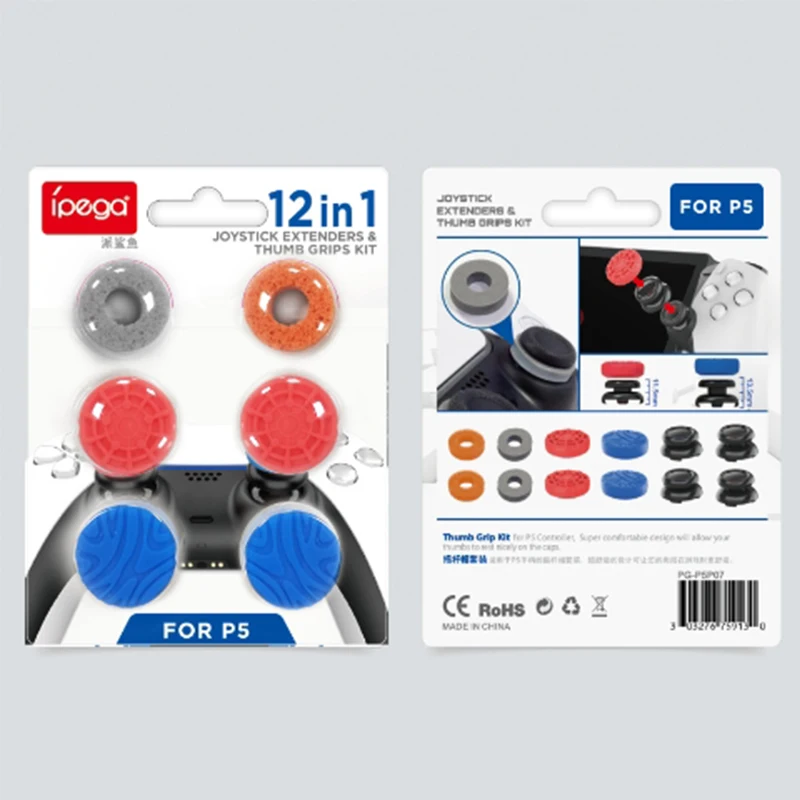 Thumb Grips Kit For PS5 Controller Thumbstick Cover For PS5 Gamepad Joystick Extenders For PS5 Joypad