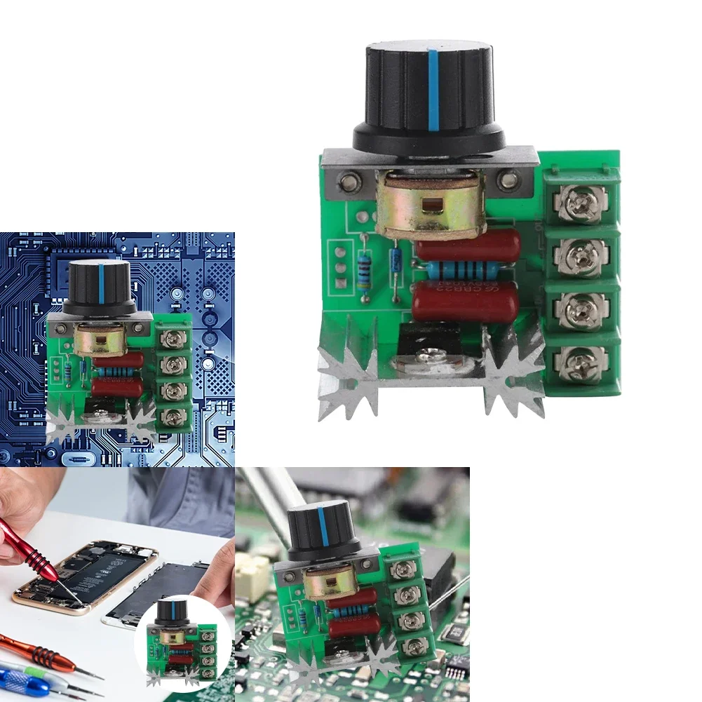 AC 220V 2000W SCR Voltage Regulator Dimming Dimmers Motor Speed Controller Thermostat Electronic Voltage Regulator Module