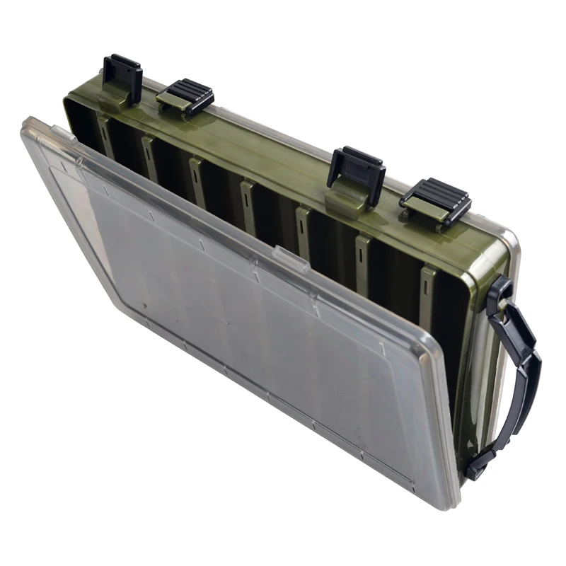 ILURE Hot Sale Fishing Lure Box Double Sided Tackle Box Hard Plastic /ABS Fishing Box