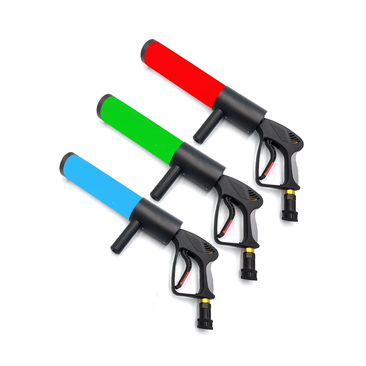 DELIFX Ungraded CO2 DJ gun with LED strip light colorful Rechargeable Li-battery CO2 Jet pistol for for Music Hall and Theater